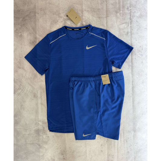 Nike - Royal Blue Miler 1.0 Short Set