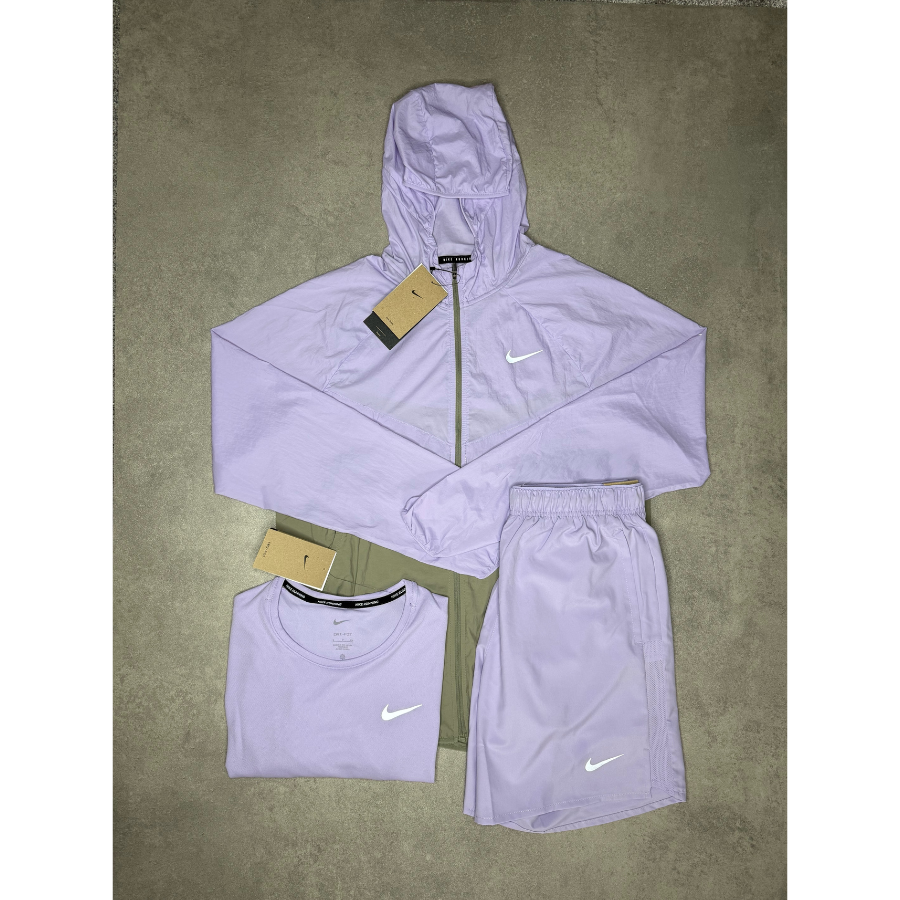 Nike - Windrunner Miler Challenger Short Tri-Set Hydrangea