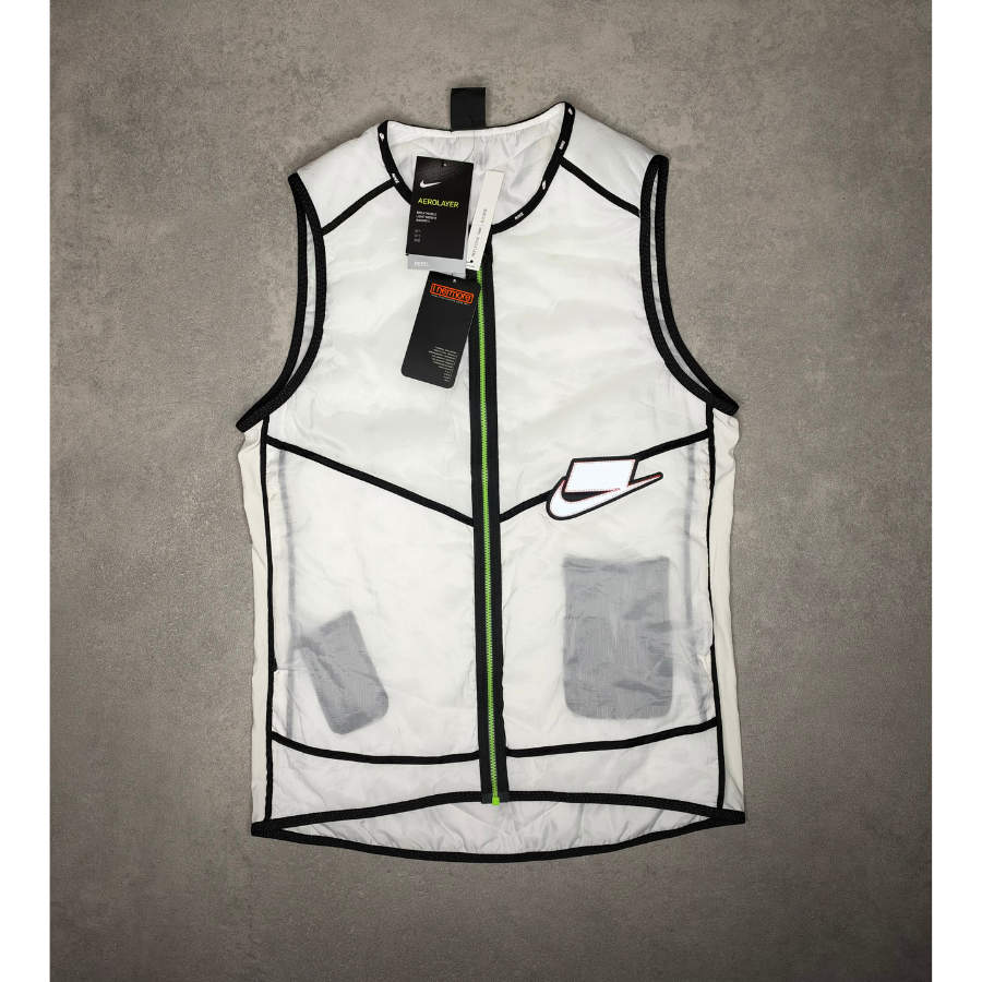 Nike - Aerolayer Wild Run Running White Gilet